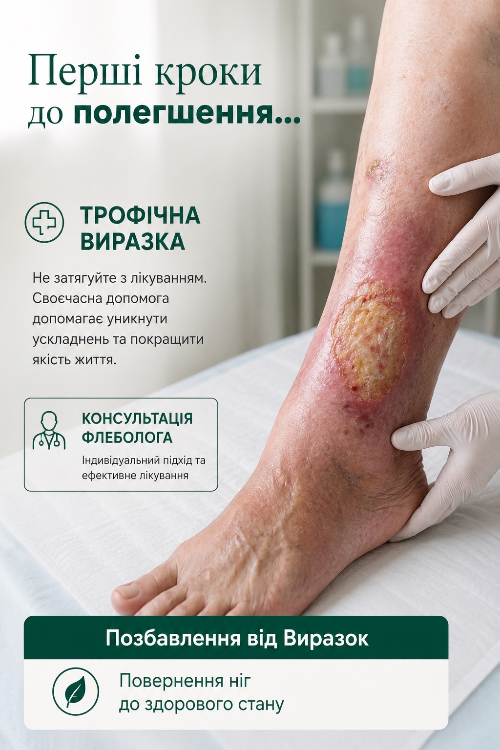 Рани та набряки ніг